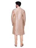 Manyavar Men'S Silk Kurta Pyjama Yellow