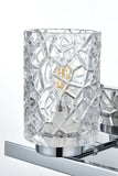 Living District Cassie 1-Light Metal Bath Sconce In Brass And Clear