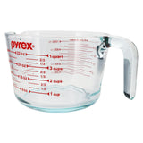 Pyrex Synchkg039125 4 Measuring Cup, Clear With Red Graphics