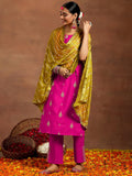 Libas Women'S Silk Blend Kurta Sets (35692R_Pink_L)