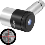 Alstar Illuminated Reticle Plossl Telescope Eyepiece - 12.5mm Crosshair Eyepiece with Adjustable LED Illumination Reticle Focus