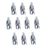 JewelrySupply Bell Cap Jewelry Finding- 12mm Silver Color (Package of 10)