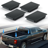 JOYTUTUS Stake Pocket Cover Trucks Bed Rail Stake Covers Compatible with 1999-2014 Chevy Silverado and 2010-2014 GMC Sierra - 4