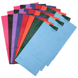 Gusseted Flat Bottom Paper Bags, Size #6, Bright 28 Per Pack, 3 Packs