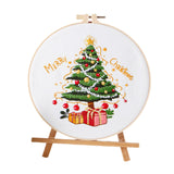 Zoomella Christmas Embroidery Kit Diy Home Decoration Christmas Gift Material Package Style A|Cross Stitch Kits|Crafts