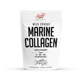 HEARTHY FOODS Marine Collagen Powder 16 Oz - Sourced from Wild-Caught Fish, Pescatarian Friendly, Keto Certified & Non-GMO Verif