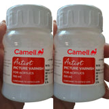 Camell Camliin Artist Picture Varnish 100ml 2Pcs for Acrylics Painting