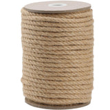 PerkDecor Jute Rope 8MM x 100FT Heavy Duty and Thick Twine Rope for Crafts Projects Gardening Bundling Cat Scratcher Scratching