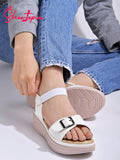 Shoetopia Women'S Snd-2078 Heeled Sandal-3 Kids Uk (Snd-2078-White)-Eu36,White,3,B0D4JTGWFP