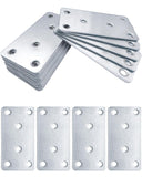 BINCKIN 20 Pack Flat Mending Plate for Wood, Sliver 3.1''X1.5'' Metal Mounting Plates with 6 Holes, Stainless Steel Flat Straigh