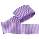 Gingham Ribbon Plaid Ribbon for Gift Wrapping Party Wedding Christmas Decoration (Light Purple,1-1/2 (38mm) x 10 Yards)