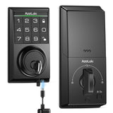 Aibocn Electronic Keypad Deadbolt Door Lock, Auto Lock, Keyed Entry Option, Contemporary, Anti-Peeping,1-Pack
