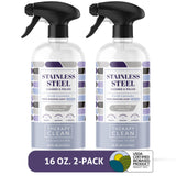 Therapy Stainless Steel Cleaner and Polish 100% USDA Biobased, Fingerprint and Residue Remover, Lavender Essential Oil Scent, Si