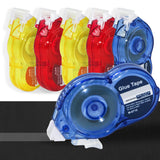 Scrapbook Tape, Set of 6 Pack Double Sided Tape Roller, 0.31 in x 32 Feet Glue Tape Roller, Tape Runner for Scrapbooking, Craft