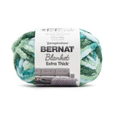 Bernat Blanket Extra Thick Teal Ivy VARG Yarn - 1 Pack of 21.12oz/598.74g - 100% Polyester - #7 Jumbo - 72 Yards for Knitting, C