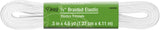 Dritz Braided x, White Elastic, 1/2Inch by 41/2Yard
