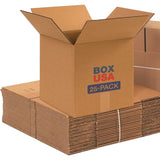 Box USA Shipping Boxes 12 L x 12 W x 12 H, 25-Pack Small Corrugated Cardboard Box for Shipping, Packaging, Moving, Storage Box f
