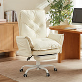 Bestier Criss Cross Chair with Footrest, High Back Cross Legged Office Chair with Flip-up Arms & Wide Seat, 135 Reclining Execut
