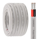 Kimbluth 10 Gauge Duplex Marine Wire Tinned Copper Boat Cable, 50ft 10 AWG Standard USA OFC Oxygen Free Copper Wire for Automoti