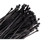 K Tool International Cable Zip Tie 11 Inch Black 100 Pack 50 lb Tensile Strength Made in USA