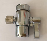 Malida Countertop filter to 3/8 inch O.D. Tubing Faucet Adapter,Kitchen Bathroom Sink Faucet Diverter Valve for Above Counter Wa