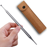 BYYDDIY 6.3inch Stainless Steel Dual Head Facial Reflexology Tools,Ear Massage Tool,Body Point Probe Pen &Trigger Point Massager