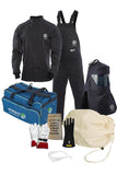 Enespro 40 Cal Arc Flash Kit, CAT 4 Safe, Electrical PPE Kit with Arc Flash Face Shield, FR Overalls, Bib, Jacket & Rubber Insul
