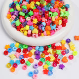 Jexine 10500 Pcs Pony Beads Bulk Plastic Beads for Bracelet Making Hair Braids DIY Necklace Jewelry Making Projects (Multi Shape