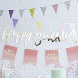 Satya Vipal Happy Birthday Letters Banner Decorations for Birthday Parties(Silver)