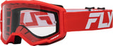 Fly Racing 2024 Youth Focus Goggle Red/White With Clear Lens; 37-51156Y