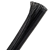 Techflex 1/2 F6 Split Braided Sleeving | Total 100 ' Feet | Color: Black