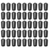 200pcs Round Rubber Sleeve Shelf Prong Accessory Hanging Hook Tip Covers Wire Metal Tubing Rubber Cover Wire Hangers Rack Tip Sc