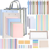 Colarr 54 Pcs Aesthetic College School Supplies Back to School Set,Morandi