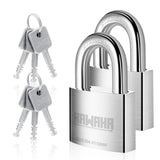KAWAHA 41/50-4PS 2 inch (50mm) High Security Stainless Steel Padlock with Stainless Steel Key for Both Indoor and Outdoor use (H