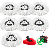 7+1 Spin Mop Heads Replacement Refill for OCedar EasyWring 1Tank Spin Mop