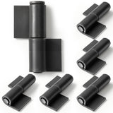 Zonon 6 Pcs Heavy Duty Weld on Gate Hinges Weldable Barrel Style Steel Hinges Detachable Pin 4 Gauge Thick for Trailer Garage In