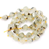 Malahill Wholesale Natural Stone Beads for DIY Jewelry Making Sold per Bag 5 Strands and one roll Cord Inside Faceted S Shape Pr