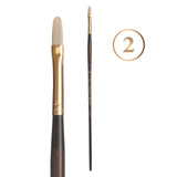 Princeton Series 6300 Synthetic Bristle Acrylic & Oil Brush 2 Filbert