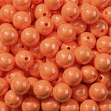 BERMRO 16mm Acrylic Bead 100pcs AB Orange Color Acrylic Bead Chunk Bubblegum Beads for DIY Crafting Necklace Bracelet Jewelry Ma
