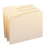 Smead, 10335, Reinforced Tab Manila File Folders, 1/3Cut Tabs, Left Position, Letter Size, 11 pt. Manila, 100/Box, Sold As 1 Bo
