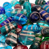 Craft County Assorted Bead Mix - 1 lb Gold Foil Beads - Assorted Shapes