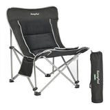 SUNNYFEEL Oversized Camping Folding Chair for Outdoor Camp with Cup Holders & Carry Bag, Versatile Indoor-Outdoor Comfy Butterfl