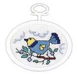 Janlynn Bluebird Counted Cross Stitch Kit, White