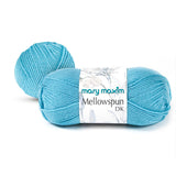 Mary Maxim Mellowspun DK Yarn for Crocheting and Knitting Baby Blankets, Afghans, Sweaters, and Clothing, Blue Yarn, 284 Yards,