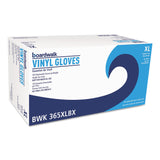 Boardwalk 365XLCT General Purpose Vinyl Gloves Clear XLarge 2 3/5 mil 1000/Carton