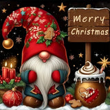 Rviocsed Christmas Gnome Diamond Painting Kits for Adults - 5D Diamond Art Kits for Beginners, DIY Christmas Diamond Painting Ar