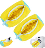 2 Pcs Shoe Washing Machine Bag with Zipper | Reusable Microfiber Mesh Laundry Bag for Sneakers, Sports Shoes & Delicate Footwear