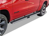 APS (Polished 304 Stainless Steel 5in Wheel to Wheel Running Boards Nerf Bars Side Step Compatible with Ram 1500 2019-2025 Crew