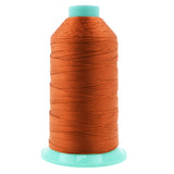 Mandala Crafts Size 277 840D T270 Bonded Nylon Thread - Burnt Orange 800 YDs Tex 270 Heavy Duty Sewing Threads for Leather, Jean