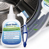 FMFFMF MoldStain Remover Gel for Washing Machine Seal & Bathroom Low Odor Gel for Front Load Washer Gasket, Shower Grout, Cau